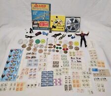 Vintage Junk Drawer Lot Wooden Nickels Casino Chips $17 In Vtg US Postage ++ picture