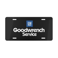 GM Goodwrench Service Front License Plate Tag Vanity Style – Auto Metal Aluminum picture