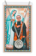 St. Maximilian Kolbe Necklace with a Laminated Prayer Card picture