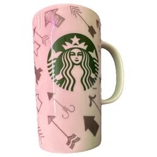 2014 STARBUCKS VALENTINE'S ARROW HEART LOVE MUG CLASSIC LOGO 16 OZ COLLECTIBLE picture
