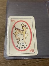 Vintage Rare Italian Disney 🎥 Card Game Bambi Playing Card RARE picture