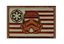 Stormtrooper USA Flag Rogue Hook Fastener Patch 3.0 X 2.0 -ST5 picture