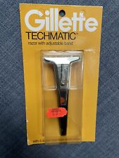 Gillette Techmatic Razor W/Adjustable Razor Band Whit 5 Stainless Steel Edges picture