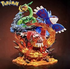 Pokemon Groudon Kyogre Rayquaza Figure 35cm PVC Legendary Statue GK Fast Ship picture
