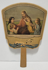 Vintage MFA Farmers Exchange MO Advertising Religious Paper Fan Made In The USA picture