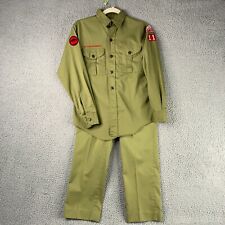 Vintage Boy Scouts Uniform Shirt Pants BSA 1950s 1960s Greenfields NJ Retro Camp picture