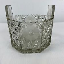 Antique McKee EAPG Innovation Ice Bucket or Vase Cut Glass Etched Crystal 1900 picture