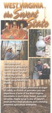 Rack Card, West Virginia, The Sweet State, Maple Syrup, 2019 picture