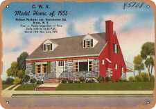 Metal Sign - New York Postcard - C. W. V. Model Home of 1953. Pelham Parkway co picture
