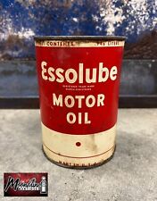 1930’s ESSO Essolube Motor Oil Can 1 qt. - Gas & Oil - picture
