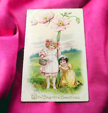 Victorian Raphael Tuck & Sons No 11 FLORAL MISSIVES Valentine's Day Postcard picture