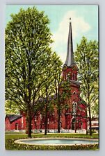 Homer NY-New York, Congregational Church, Antique Vintage Souvenir Postcard picture