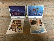 Disney / Pixar’s “Luca” Four Postcards + Machiavelli Pin Set - NEW Bundle picture