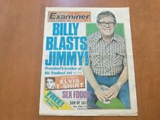 1977 SEPTEMBER 20 NATIONAL EXAMINER NEWSPAPER-BILLY BLASTS JIMMY CARTER- NP 4712 picture