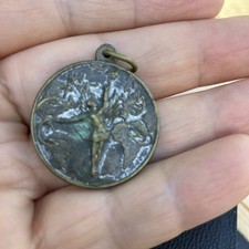 Vtg St Gabriel  Telephone Ladies Annual Communion Breakfast medal Catholic 1958  picture