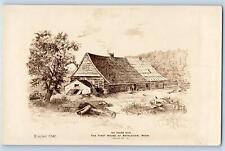 Buck Hills Falls Pennsylvania PA Postcard 150 Years Ago The First House c1940's picture