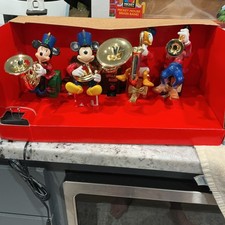 Vtg Mr Christmas Disney Mickey's Brass Band Animated Musical Carols 21 Carols picture