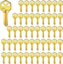 Brass Finish 5Pin Key Blanks KW1 Uncut Blank Keys Pack of 50 Keys picture