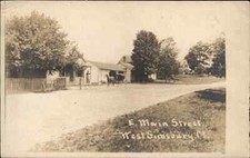 West Simsbury Connecticut CT East Main St. HP Foote Real Photo Postcard c1910 picture