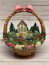 Jim Shore Bless This Day Easter Basket #4020612 READ picture