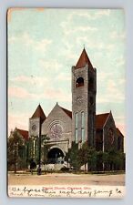 Cleveland OH-Ohio, Pilgrim Church, Religion, Antique, Vintage c1908 Postcard picture