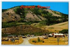 c1950's Street View Houses Mountain Scene Centennial Wyoming WY Vintage Postcard picture