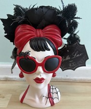 Bella Lux Halloween Figurine Red Bust Sunglasses Hair and picture