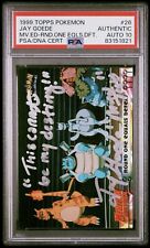 1999 Topps Pokemon Mewtwo Strikes Back Signed Jay Goede (Mewtwo Voice Actor) picture