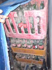 Vintage 1980s Coca Cola Half Liter Glass Bottle with Original Crate picture