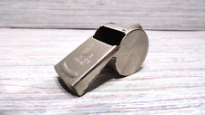 Vintage Larami  Whistle Made In Hong Kong Cork Ball Working Silver picture