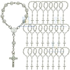 Baptism Favors (24 PCS) Rosebud Mini Rosary Christening 1st Communion Sweet 15 picture
