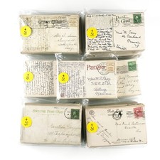 50 Posted Before 1950 Postcards Lot - Vintage & Antique - Used Canceled Stamps picture