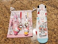 Hello Kitty Lot Of 8 Items Socks, Key Chains And More picture
