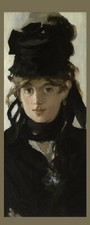 Edouard Manet - Berthe Morisot - Laminated Photo Bookmark - 2.5 x 6 in picture