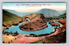 Ox Bow OR-Oregon, The Ox Bow, Deschutes River, Antique Vintage Postcard picture