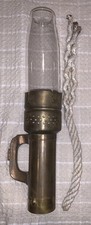 Antique Brass Railroad Caboose Wall Sconce Lamp~Parts or Repair picture