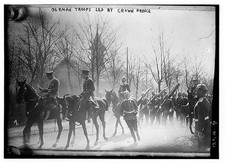 Photo:Germany 1910s Crown Prince German Troops Horseback Uniforms Military picture