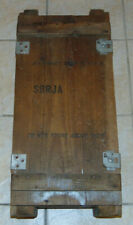 Vintage 1957 JET THRUST Wood Army Military Jato Ammunition Empty Shipping Crate picture