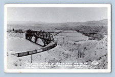 RPPC 1940'S. HIGHWAY BRIDGE ON US 66, SANTA FE R.R. BRIDGE. NEEDLES CAL. PC DM3 picture
