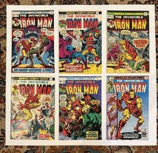 IRON MAN LOT OF 12 VF+ VINTAGE BRONZE AGE CLASSIC TONY STARK AVENGERS MARVEL KEY picture