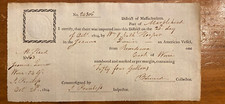 Import Certificate 1804 Marblehead Autograph Benjamin Lincoln Washington's Aide picture