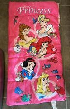 Vintage 1990s Disney Princess Kids Children’s Sleeping Bag picture