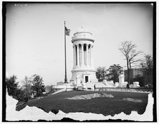 New York NY Soldiers and Sailors Monument c1903 memorial flags statues picture