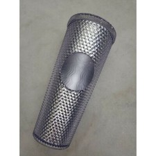 New Starbucks Clear Diamond Crystal Studded 24 oz Cold Cup Tumbler picture
