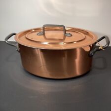 Tournus Alu-Or Vintage Copper Roasting Pan Made In France Bourgogne picture
