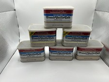 Lot of 6 Vtg 80s General Foods Sugar Free French Vanilla Coffee Tins  picture