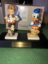 Hummel Disney Two Little Drummers Set Donald Duck Signed 1993 Ltd Ed Goebel Box picture