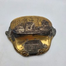 Antique A.C. Bosselman Gettysburg Jennie Wade House Double Inkwell Japan picture
