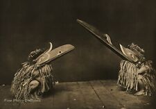 1900/72 EDWARD CURTIS NATIVE AMERICAN INDIAN Dance Bird Masks Folio Photo 16X20 picture