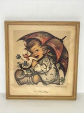 Vintage 194O'S B.HUMMEL Framed Art Print 